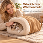 ⏳Zeitlich begrenztes Angebot⏳ Kuscheliger Winter-Schlafsack für Haustiere – halbgeschlossene Schlafhöhle aus Cord mit weichem Lammwollmix, M und L