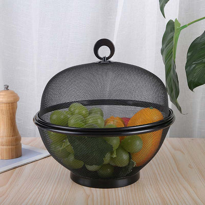 🍎 Obstkorb mit Deckel, integriertem Sieb und Ringgriff