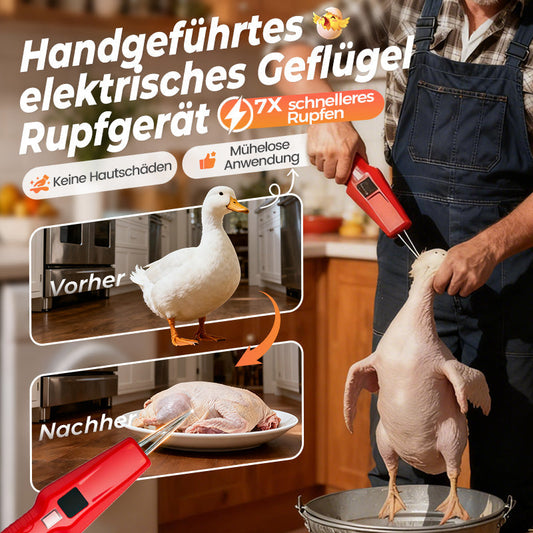 ⏳Zeitlich begrenztes Angebot⏳ 🦆🔥2026 SCHNÄPPCHEN 🔥🐓Elektrische Geflügelrupfmaschine – Einfaches Rupfen, spart Zeit und Mühe!