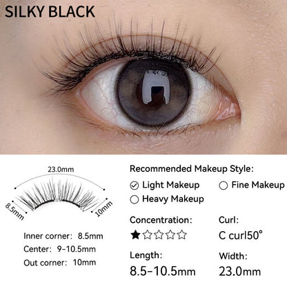 Natürlich weiche magnetische Wimpern
