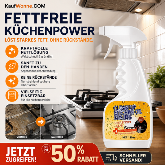 🧽 Küchenentfetter-Spray für fettige Oberflächen, 120 ml