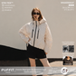 🧥Oversized Regenjacke mit breiter Kapuze 💧 Kurzes Modell mit Bubble-Saum und verstellbaren Ärmeln