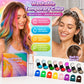 🎨 Temporäre Haarkreide mit Applikator 12 Farben