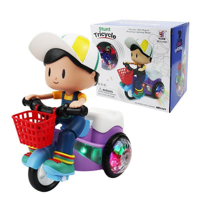 ✨50% Rabatt✨🚲 Akrobatisches Kinder-Dreirad – 360° Drehung, Musik & Lichter – Sicher & langlebig für Kinder 1–4 ✨