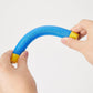 ⏳Zeitlich begrenztes Angebot⏳ Reaktions-Fangspiel mit 6 Fallstäben – drei Geschwindigkeiten, USB-aufladbar, gelbe Haupteinheit und blaue Stäbe