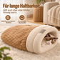 ⏳Zeitlich begrenztes Angebot⏳ Kuscheliger Winter-Schlafsack für Haustiere – halbgeschlossene Schlafhöhle aus Cord mit weichem Lammwollmix, M und L