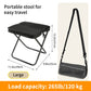🏕️ Faltbarer Outdoor-Klapphocker mit Seitentaschen
