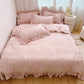 🛏️ 50% RABATT!✨ Bettwäsche-Set mit Rüschen