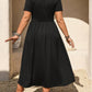 ✨ Figurfreundliches Damen Großgrößen-Kleid – Empire-Schnitt, atmungsaktives Material und vielseitig kombinierbar für warme Tage 🌸