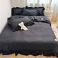 🛏️ 50% RABATT!✨ Bettwäsche-Set mit Rüschen