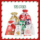 🎄Weihnachtsverkauf 50% Rabatt🎁 - Geschenktaschen mit Kordelzug (biologisch abbaubar)