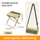 🏕️ Faltbarer Outdoor-Klapphocker mit Seitentaschen