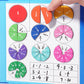 🧩 🎨Magnetisches Montessori-Bruchpuzzle aus Holz für Kinder