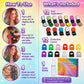 🎨 Temporäre Haarkreide mit Applikator 12 Farben