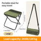 🏕️ Faltbarer Outdoor-Klapphocker mit Seitentaschen
