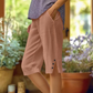 🔥Letzter Tag! 50% Rabatt🩳Damen einfarbige Shorts mit Seitentaschen
