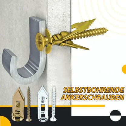 ⏳Zeitlich begrenztes Angebot⏳! Komplettes Gipskarton-Schrauben & Dübel Set – Verzinkt, Selbstbohrend, Hochfest, bis zu 200 Stück