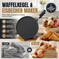 Waffeltüten- und Eisbecher-Maker aus Aluminium mit Antihaftbeschichtung