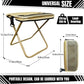 🏕️ Faltbarer Outdoor-Klapphocker mit Seitentaschen