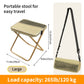 🏕️ Faltbarer Outdoor-Klapphocker mit Seitentaschen