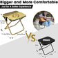 🏕️ Faltbarer Outdoor-Klapphocker mit Seitentaschen