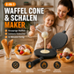 Waffeltüten- und Eisbecher-Maker aus Aluminium mit Antihaftbeschichtung