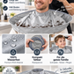 ✂️ 50% RABATT! 💇 Grauer Friseurumhang mit Auffangrinne für Erwachsene