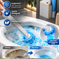 ⏳Zeitlich begrenztes Angebot⏳ Toilettenbürsten-System zur Wandmontage – Einweg-Reinigungsköpfe mit integriertem Reiniger und Ein-Knopf-Abwurf