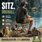 🏕️ Faltbarer Outdoor-Klapphocker mit Seitentaschen