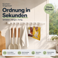 🧺 Schiebehakenleiste ohne Bohren – 30 oder 40 cm für Küche und Bad