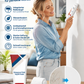 🧱 Weiße Wandreparaturpaste mit integriertem Rollenpinsel