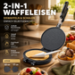 Waffeltüten- und Eisbecher-Maker aus Aluminium mit Antihaftbeschichtung