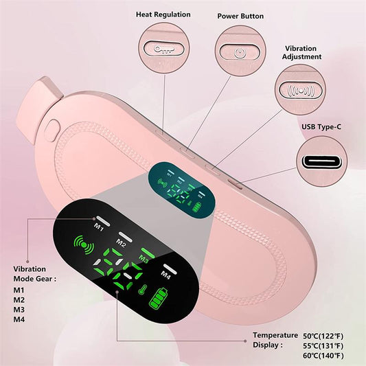 💖Kabelloser Wärme- und Vibrationsgürtel für Bauch und unteren Rücken