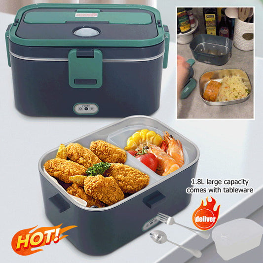 🍱 Elektrische Lunchbox mit Heizfunktion 1 8 l Edelstahl-Innenbehälter