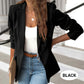 🧥 50% RABATT ✨ | Elegant Enfärgad Jacka – Klassisk Kavajkrage & Mjukt Tyg