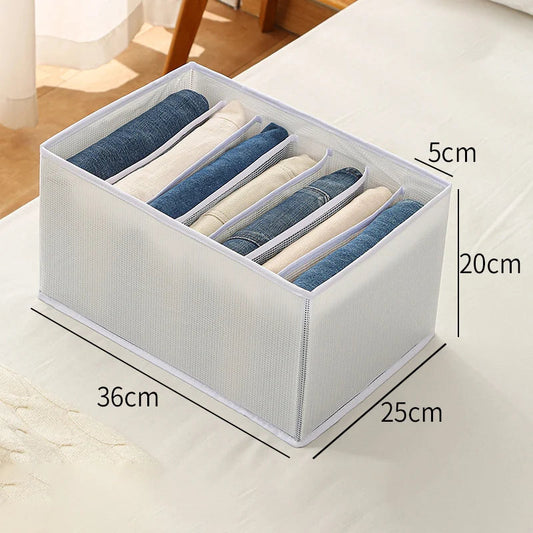 🔥 🎁7-Fächer-Kleiderorganizer für Schublade und Kleiderschrank