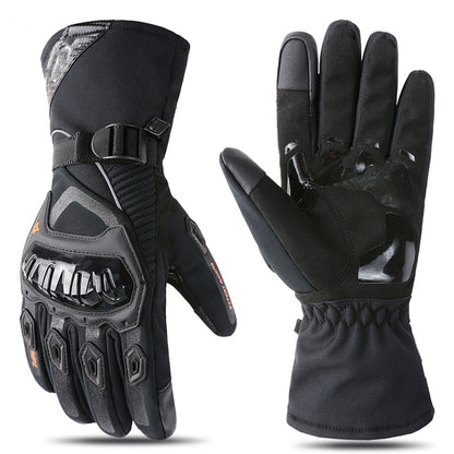 ⏳Zeitlich begrenztes Angebot⏳ Wärmende Motorrad-Handschuhe mit Touchscreenfunktion – lange Stulpen, verstellbarer Verschluss, M–XXL