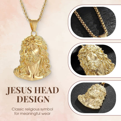 ⏳Zeitlich begrenztes Angebot⏳ 🕊️✝️ Halskette mit Jesus-Kopf-Anhänger – Glaube & Schutz immer bei dir – Edelstahl/Zinklegierung, antiker Silber-/Goldton – Feine Gravur, langlebig & hautfreundlich – Ideal als persönliches Andenken oder religiöses Geschenk 🙏
