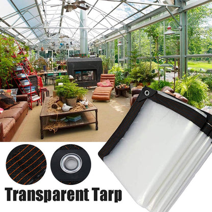🛡️ Transparente PE-Abdeckplane für Garten und Carport