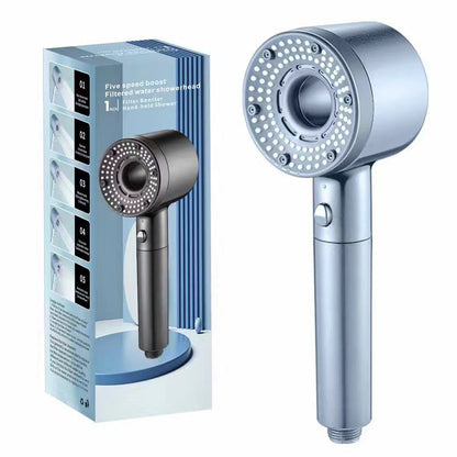 🚿🎉Duschkopf mit 5 Strahlarten und Mehrschichtfilter