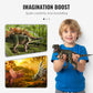 ⏳Zeitlich begrenztes Angebot⏳ 🦖 Lehrreiches Dinosaurier-Spielset mit T-Rex-Aufbewahrungsbox