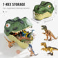⏳Zeitlich begrenztes Angebot⏳ 🦖 Lehrreiches Dinosaurier-Spielset mit T-Rex-Aufbewahrungsbox