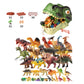⏳Zeitlich begrenztes Angebot⏳ 🦖 Lehrreiches Dinosaurier-Spielset mit T-Rex-Aufbewahrungsbox