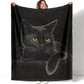 ⏳Zeitlich begrenztes Angebot⏳ Kuscheldecke mit schwarzem Katzenmotiv – weich, leicht und wärmend für Sofa, Bett und Reisen, in 4 Größen