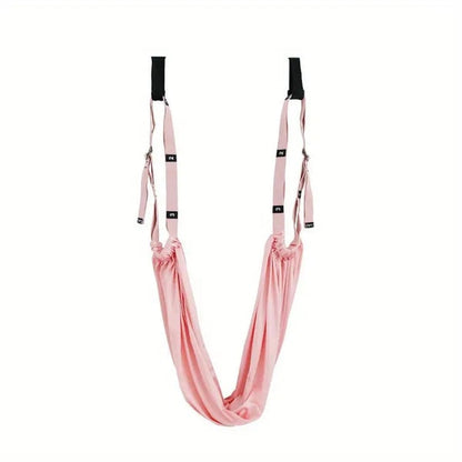⏳Zeitlich begrenztes Angebot⏳ Yoga- und Stretchband aus Polyester-Baumwolle – Dehnhilfe mit Vliesbeutel in Rosa, Grün oder Lila