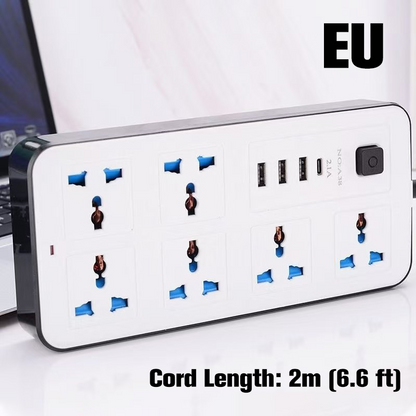 🔌 50% RABATT! ⚡ Mehrfachsteckdose mit langer Verlängerungsschnur – inkl. USB-Ladeanschlüsse, überspannungsschutz & platzsparendem Design 📱