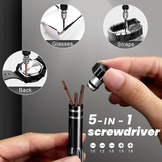 🕰️ 🔧Uhren-Reparaturset für Batteriewechsel und Armbandanpassung
