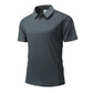 👔 50% RABATT NU! ❄️ Herr Sommar Andningsbar T-shirt med Krage – Svalkande Is-silke – Perfekt för Varma Dagar ☀️