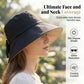 👒✨ 50% RABATT – Elegant solhatt med bred brätte & rosett 🎀 Hopfällbar design med 360° solskydd för sommarens alla dagar ☀️