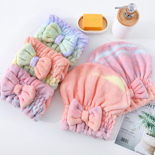 🧖‍♀️ 50% RABATT NU! 💧 Superabsorberande Hårturbann – Ultrasoft Korallfleece, Förkortar Torktiden & Förhindrar Värmeskador – Söt Rosedesign 🎀